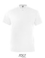 Heren T-shirt Sols V-Neck Victory Wit